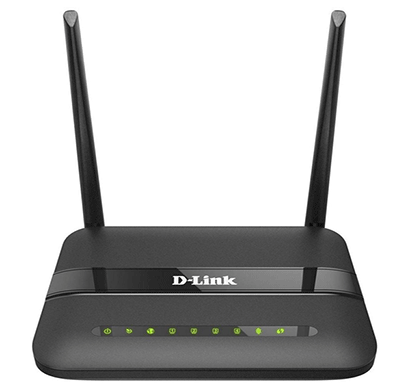 d-link wireless-n300 adsl2 router with modem (black)